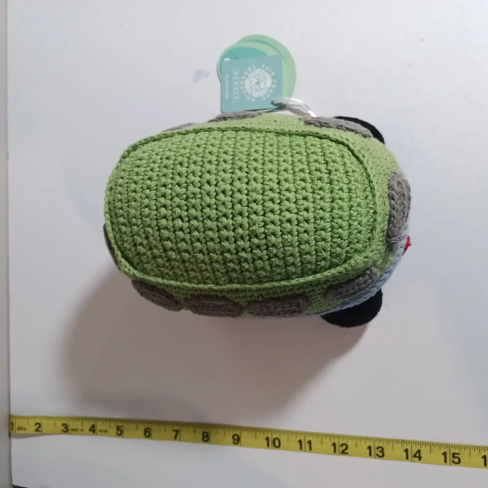 Pebble Crochet Toy Bus Baby Rattle Camper Volkswagon Van New